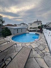 Legal two family home on a quiet block in the most desirable neighborhood. Tons of potential , huge property, magnificent back yard with a private oasis and a beautiful in-ground pool. Do not miss out!! House being sold AS IS