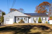 Wonderful 3bd, 2 bath Ranch in Shirley! Full basement partly finished for additional family space. Electric heating, electric water heater and fully equipped to run on solar power. Minimal utility bills for this one.