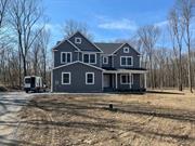 New construction colonial on 2.12 wooded acre lot. The Mabel offers an open floor plan on the first level with oversized living room with hardwood floors & cozy fireplace, office, formal dining room and custom kitchen with breakfast bar, quartz countertops, tiled back splash and sliders leading out to the 10&rsquo;x12&rsquo; back deck. The master suite on the second level features tray ceilings, two walk in closets, private bath w/double vanity, tiled shower and soaking tub. The second bedroom also has private full bath and walk in closet. Bedroom 3 and 4 both with walk in closets and jack and jill bathroom. Laundry room and computer area on second level as well. Central A/C, full unfinished basement & 2 car garage all included.