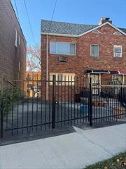 ACCEPTED OFFER 11/27/24. Highest & Best Offers Due By 5 PM MONDAT 11/25/24. Multiple Offers. Solid and convenient! Bring your design ideas to this semi-attached two-family brick home located in sought after Pelham Bay. The first floor offers 2 bedrooms, ample sized living room, dining room, kitchen and full bathroom with access to the unfinished basement, which adds an additional 996 square feet for expansion. The second-floor unit is a three-bedroom, large living room, dining room, kitchen and full bathroom. Some highlights of this home are hardwood floors, high ceilings, lots of natural light, fenced in front and side yard space, and roof replacement in 2017. Easy to maintain. Short walk to Bus Route on E Tremont Ave and #6 trains at either Middletown Rd or hub of transportation at Westchester Sq. This home needs updating. Dwelling measures 20.33 x 49. Lot measures 29.25 x 71.08 and fronts on two streets. Overall square footage with basement is 2740. Real Estate Taxes are 6941.