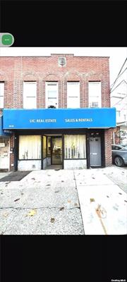 MULTI-USED PROPERTY - Front Commercial Use and 2nd Floor Residential use, 1st floor Office use has 2Rooms, Big Storage at the back, 2nd Floor rented apartment has 2bedroom, 1fullbath, 2-blocks away from Northern Blvd,