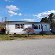 Lovely Co-Op community at Hiddenbrook Estates, Spacious manufactured home by â€˜Ritz Craft, Craftsman 24x44 built 1986. Offers spacious 3 BRs and 2 Baths. Vaulted ceiling in LR (recently painted) and open floor plan to the Dining and kitchen area. There is a propane gas line hookup for a gas range and gas heater. The two units are in the shed. Many updates in this home and pride of ownership shown throughout.. Engineer floor planking in the LR, DR and kitchen done 2 years ago. Kitchen has been updated with oak cabinets-2009, gas range has 5 burners, stainless steel refrigerator is 2 yrs old. Primary Bedroom has bathroom with sit down shower, new large modern vanity, new commode and new flooring. On-demand gas hot water installed 2008. Gas furnace installed 2008. Central air is 3 ton was replaced Oct 2023. Roof replaced in 2009. Insulated skirting replaced. Thermo insulated replaced. Covered deck with trex. Parking for 2 cars. Laundry room with storage & pantry close, washer & dryer stays. Ceiling fans with light package. Oversized storage shed with lots of built in shelves with 2 windows and has electric. Large shrub gives privacy in your backyard area. Nice street view towards the end of the road with open fields. Affordable lot rent is $500 per month which includes: school & land taxes, town water, community sewer, garbage pickup, snow removal for the main road, (you have to shovel your own driveway and mow the lawn around the home.) Playground at the end of Kens Way in the corner. Prospective Buyer must submit Hidden Brook Estates residency application for Co-op Board to approve before contracts will go out. Why pay rent when you can own? Come and take a look! Inspection for information purpose. This is an estate listing, home sold as-is. Home inspection for information purpose only. This home spells â€˜Home Sweet Home!â€™