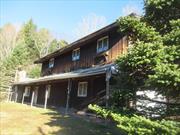 Looking for weekend get-away in the heart of ski country? This 5 Bedroom 1.5 Bathroom Colonial in Tannersville offers sunk-in living room with floor to ceiling stone fireplace, massive kitchen with island, plenty of cabinet & counter space, dining room with sliding doors to rear deck & a den/office on 1st floor. Upper level consists of 5 bedrooms & baths. Ski Hunter, Hike Kaaterskill & Devils path, & stroll through the Village of Tannersville. Close to shopping, schools and amenities.  Sold as-is. Buyer to pay NYS and any local transfer taxes. Offers with financing must be accompanied by pre-qual letter; cash offers with proof of funds. **Please see agent remarks for access, showing instructions and offer presentation remarks.**