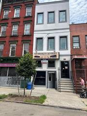 2 famiy mix-use building, two, 1 bedroom Apt. two Stores, renovated from top to bottom.