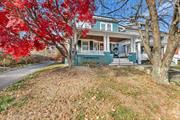 Step into timeless charm and modern luxury with this meticulously restored 5-bedroom colonial home, located near the vibrant Historic Newburgh Waterfront. This property beautifully blends historic character with modern conveniences, making it the perfect choice for families seeking comfort, space, and a welcoming neighborhood and offering a unique opportunity as a thriving and highly rated Airbnb. Situated on a picturesque tree-lined street, this residence is surrounded by mature specimen trees and other beautifully maintained homes, creating an idyllic setting. Inside, original details shine, from the hardwood floors with intricate inlay borders to the elegant newel posts gracing the staircase. The spacious living room features a cozy fireplace, while pocket doors lead to the formal dining room, which includes a charming butlerâ€™s pantry and is bathed in natural light from an abundance of windows. The renovated kitchen is both stylish and functional, featuring stainless steel appliances and plenty of space for cooking and entertaining. Outside, the charm continues with a large fenced yard, perfect for gatherings, featuring a stunning stone patio and firepit. A generous covered front porch overlooks the beautifully landscaped yard, providing a serene space to unwind or welcome guests. A detached 2-car garage and extended driveway offer ample parking. Modern updates include new solar panels for energy efficiency, a ductless split system for heating and cooling, and recent replacements of the sewer line and furnace. Whether as a beloved family home or a profitable investment property, this gem perfectly balances historic character and modern ease. All just steps away from Newburghâ€™s bustling promenade of shops, restaurants, and entertainment.