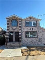 Come envision yourself and family in this Newly Constructed 2-Family Home in Ozone Park. Featuring 6 Spacious Bedrooms and 5 Full Bathrooms. This Detached Corner Lot gem includes a Full Finished Basement, brand-new Appliances, and a private Garage. Enjoy modern living with ample space, natural light, and easy access to Transportation and Shopping areas. Perfect for families or investment opportunities.