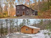 Perfectly tucked into a storybook forest in a pretty hamlet (Mount Tremper) in a town (Shandaken) at the heart of the Catskills, this secluded 1.65-acre compound offers TWO serene mountain retreats. These two thoughtfully renovated sanctuaries have what you&rsquo;re looking for - rustic charm AND the modern convenience of new mechanicals, insulation, plumbing, and electric - all updated in the last few years. Let&rsquo;s explore! First there&rsquo;s the charming pine-sided 1-bedroom, 1-bath cottage. Its highlights include a spacious kitchen with a gas range and butcher block countertops, a bright living/dining area, a large bedroom, a full bath, and gleaming hardwood floors throughout. There is even a laundry room with a slop sink to keep the floors gleaming! Just outside, the bluestone patio has striking mountain views. Further down the long gravel drive is a two-story, cedar-sided, 3-bedroom, 2-bath abode offering rich oak floors throughout and a warm, organic vibe. The first floor has a large bedroom, full bath, laundry room, and kitchen with ample storage. The great room, anchored by a wood-burning stove with a stone surround, is perfect for winter evenings. Upstairs, are two more bedrooms and an additional full bath, ideal for hosting the guests who will inevitably flock to your forest hideaway! Outside, itâ€™s so very peaceful. There is sound courtesy of a babbling, seasonal creek and a charming courtyard for stargazing. There is also an additional stone foundation that&rsquo;s ready for conversion into a shed or studio and a detached two-car garage with electric. Despite the seclusion, this special property is just 15 minutes from Woodstock&rsquo;s lively Tinker Street and year-round adventure spots like Belleayre Mountain Ski Center, the Ashokan Rail Trail, and Tremper Fire Tower - to name just a few. Whether you live in one home and rent the other or use one as a guest house, you&rsquo;ll find a way to use these great spaces! Just over two hours from NYC, this low-maintenance homestead offers the perfect balance of solitude and suitability. Schedule your private tour today!