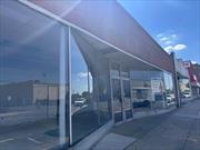 Retail showroom Ample power and gas heat on site Directly opposite Home Depot High traffic area in heart of Hempstead Cloose to public transportation and shops. Available immediately