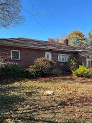 Attention investors and DIY enthusiasts! Transform this 4-bedroom, 1-bath expanded ranch in Holbrook into your dream home. With a spacious layout, the property features a large eat-in kitchen, living room, three standard bedrooms, a generously sized fourth bedroom, and a full bathroom. The full basement includes an outside entrance, offering additional potential. Enjoy a fenced backyard complete with a paver patio and in-ground pool, perfect for entertaining. Sold as-is, this home needs some TLC to bring it back to its full potential. Don&rsquo;t miss this opportunity!