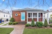 Welcome home, this ranch style/bungalow is in the sought after ROCKVILLE CENTRE SCHOOL DISTRICT. This charming 3 bedroom 2 bath residence offers the convenience of one floor living. Step inside the kitchen featuring stainless steel appliances, (gas cooking) wood cabinets, with specialty drawers and appliance garages that are sure to inspire your culinary creations. The freshly painted interior, and recently redone hardwood floors make the home move in ready. The three bedrooms provide ample space while the full unfinished basement offers endless possibilities with a full bathroom. Located just steps from school and moments to shops and the parkway this home is ideally situated for your daily needs. Owned solar panels to keep the bills down on the central air and forced heat.