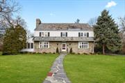 First time on the market in decades!! This delightful & spacious Center Hall Colonial is nestled on a tranquil, picturesque property in a highly coveted Edgewood neighborhood in Scarsdale! This stone & clapboard home features high 9ft ceilings, character moldings & arched doorways, 2 wood-burning fireplaces, beautifully refinished oak floors, professionally painted interior, 5 generously-proportioned bedrms, 2 full & 3 half baths, basement recreation rm, plus a smart floor plan that is both elegant & versatile. Location, location, location! Walk to NYC train, Scarsdale Village & shops, Edgewood E/S, Scarsdale H/S & recreation activities. Free bus to Scarsdale M/S. Spacious, 2-car detached garage w/double doors & ample, flat driveway offers easy access in and out of the house & lots of room for parking. Professionally landscaped property has attractive gardens, flowering perennial trees & plantings that add to the serene & private allure of this creme de la creme treasure in Scarsdale.