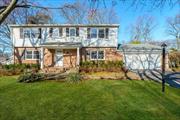 Brick Colonial with generous sized rooms throughout. This 4 bedroom- 2.5 bath home features an entry foyer, leading to a formal dining room and a living room with a wood burning fireplace and built-ins. Adjacent is the den with two skylights offering views of the yard, tile floors, and accent brick wall. The spacious kitchen includes a powder room and has direct access to the two-car garage. The second level offers a large primary bedroom with an en suite bath, along with three additional nice-sized bedrooms and a hall bathroom with two sinks. There&rsquo;s also an attic with a pull-down ladder and a partially finished basement with an egress door leading to the yard. Conveniently located near stores, restaurants, parks, Hospital, golf rights and beaches.