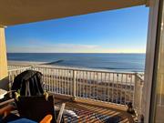 You want Direct Ocean View from the 6th Floor, You got it!! Completely renovated wall to wall ceiling to floor. A perfect getaway or live here full time! Sun and shade all day long on your private terrace. Feel the waves crashing as you are overlooking the boardwalk and Beach! Ceramic tile floors. Split unit Heat/AC, Wireless shades. Did I mention direct Oceanview?? Deeded private parking spot! Subletting allowed with board approval(after 2 yrs). Murphy-bed and all boutique furniture, TV can stay with the unit. Monthly COOP Maintenance $1022.84, $200 assessment until Dec 2027. Building recently renovated!