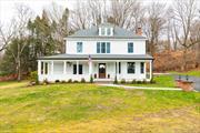 This beautifully renovated 5-bedroom, 4.5-bath Colonial in Katonah offers a perfect blend of classic charm and modern convenience. The home has been meticulously updated with a completely redesigned kitchen, new bathrooms, and all new plumbing, heating, and electric systems. Featuring a spacious bonus suite on the first floor, ideal for guests or home office use. Pre wired for cameras and generator as well as full fire and Burglar alarm system for extra security. Set on 2.2 private acres, the property is just a short walk to the village, offering both tranquility and easy access to local amenities.