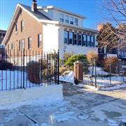 Spacious two-family home located in the very desirable Morris Park/Indian Village neighborhood of the Bronx. The foyer of this solid brick home leads to a large living room with fireplace and is connected to a sun-drenched den. The formal dining room leads to a large eat-in kitchen. A formal bedroom and full bath complete the first floor. The second floor consists of an extremely large master bedroom and Italian marble bathroom with jacuzzi. Two additional bedrooms complete the second floor. There is easy access to the large patio, 75 x 100 foot lot, with inground pool. The downstairs one-bedroom unit has a separate private entrance. A washer/dryer room, family room, and wine cellar complete the lower level. The driveway can easily accommodate five cars. A garage is located in the rear of the home. This home is located steps away from hospitals, shopping, and public transportation.