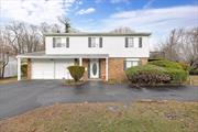 Beautiful, large 2015 square foot Splanch, situated on quiet mid-block, Plainedge SD#18, features great curb appeal w/brick & vinyl in front, shingles on the side & rear, leaders & gutters, lg Entry Foyer, Half Bath, Banquet FDR, spacious EIK, Main Level large Family Rm w/brick fireplace, built-in a/c & sliding drs to patio, 2nd Flr large Formal LR w/vaulted ceiling, ceiling fan & Andersen bay window, 3rd Flr large MBR Suite w/hardwood flrs, 2 double closets & MBR Full Bath, 3 other BRS w/wall-to-wall carpeting plus Fbth, rear ext. large Family Rm or 5th BR w/skylights, vaulted ceiling & ceiling fan, Basement partial, unfinished, Laundry Area w/washer & dryer, 2 car att. garage w/attached shed, pull-down Attic w/hideaway stairs, large circular blacktop driveway, o/s priv. backyard, almost a half acre, cement patio, convenient to transportation, shopping, schools & quick easy access to LIRR.