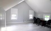 Move right in to this updated office space with two rooms and one bath on the second floor of a busy Real Estate office in Scarsdale. Lease comes with two parking space, tenant pays all utilities except water.