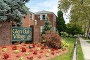 This is a spacious F-type apartment (the largest 1 bedroom style available in Glen Oaks!). The formal dinning room can be used as 2nd sleeping area. Apartment is on the 2nd Floor with a private entrance. Apartment with spacious living room, Kitchen with dinning room,  Bed room, updated Bath room, vanity & fully tiled top to bottom. Must see: A+ condition, ample parking, close to Union Turnpike and public transport.