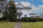 Charming Center Hall Colonial in the Heart of Rockville Centre. Beautiful Foyer Leads to a Spacious Living Room w/FPL, Sunny Den/Office, Formal Dining Room Complete with Traditional Moldings, Eat in Kitchen, and Powder Room. Second Floor Features 3 Large Bedrooms and a Hall Bath. Partially Finished Basement With Laundry Room. Walk up Attic Provides Ample Storage. Beautiful Hardwood Floors Throughout. Close to Shopping, Restaurants, and LIRR. The Landlord Would Consider a 2 Year Lease. Available Immediately.