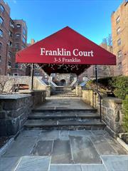 Dont miss out on this SPONSOR UNIT located in meticulously maintained Franklin Court. This unit DOES NOT require board approval. If you are a fan of prewar buildings, this is the place for you. It is located in the heart of White Plains. This commuters dream places everything in close proximity. Close to (Metro North (35 min to Grand Central), bus depo and public highways. This location offers easy access to the Westchester Mall, Starbucks, Restraunts, Target, Shoprite, Movie theater, Night life and so much more. This one bedroom has sun kissed rooms, an eat in kitchen, timeless archways and more then ample closet space. The complex offers onsite laundry, garage parking (Waitlist), storage rooms and bicycle storage. Located in close proximity to municiple parking.