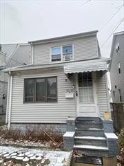 Great investment Renovated Detached 2 family home. Each floor has 1 bedroom, living room, Kitchen, nook for office space and bathroom, 2nd floor has a small balcony facing the back. Basement has been finished with 1 separate room for storage and utility room. Backyard has 1 detached Garage. Convenient to shopping, public buses on union turnpike and near St. Johns and Queens college.  Condition has been well kept and updated: Roof 3-4 years old, Water boiler & Heating updated. Electricity updated, and current tenant has EV charging station installed. Tenants prefer to stay but not on lease and can leave upon proper notice.