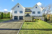 This stunning Rye Gardens property showcases modern elegance & luxurious outdoor living. Recently renovated & expanded in 2021, it features a white farmhouse-style fa&#231;ade accented by stonework & contrasting black finishes. This inviting living space seamlessly combines style & function w/abundant natural light flowing through oversized windows. Open-concept design includes a LR w/sleek fpl and a built-in wet bar, opening to the dining area and the gourmet kitchen, which boasts a lg waterfall island, state-of-the-art appliances, custom cabinetry & doors to deck. Spacious primary bdrm is a serene retreat, featuring a lg WIC & luxurious ensuite bth w/dbl vanity, glass-enclosed shower & modern tile finishes for a spa-like experience. Beautifully designed baths throughout the home offer a blend of elegance & modernity, featuring marble countertops, sleek fixtures & custom vanities. The expansive 3rd floor w/vaulted ceilings, exposed beams, natural light & full bath offers flex space with unlimited potential. The LL boasts another versatile living area w/5th bdrm w/ensuite bth, rec room w /full bth, a home gym that opens to the backyard. lndry rm/mudroom & access to the 2-car garage w/epoxy flooring, custom cabinetry & storage. The beautifully landscaped yard highlights a private backyard oasis complete w/sparkling pool, an expansive patio & a deck perfect for outdoor dining and entertaining.