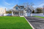 Stunning brand new construction by renowned builder. Quality from top to bottom. Shingled in soft grey, with white craftsman style accents under the gables, and pretty accent lights set the tone for this classic yet modern home. The covered front porch with seated swing welcomes you as you enter the home. Once inside, the bright and airy interior gives a great first impression. Wide plank oak floors throughout, recessed lighting, lots of windows, neutral painted walls leaves you with a blank canvas for your finishing touches. The first level offers a large living room, a formal dining room with an adjacent eat in kitchen, a mudroom and glamorous powder room, as well as access to the attached 1-car garage. The second level features a laundry center, two bedrooms and a guest bathroom with tub, as well as a primary suite, boasting vaulted ceiling, a walk in closet and designer bathroom with walk in shower and dual vanity. Don&rsquo;t miss this gem!