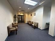 Individual office available for immediate lease. All utilities and common charges included in monthly rental. Plenty of parking. Conveniently located off Central Park Ave with 23, 000+ daily traffic count. Close to shops, restaurants, bus stops and highways. Suite 104 has a shared waiting room and kitchen. Located off back parking lot entrance or take elevator down one floor from front entrance. Shared bathrooms. Additional 220 sf office available directly nextdoor or larger office space across the hall.