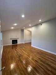 Upper rental with flowing footprints, Large L/R w /flpc and mantle, tons of light, formal DR/EIK with w/d and sliders to private deck Two bedrooms hall bath, primary ensuite bedroom Hardwood floors as shown, Make this your new Happy Home