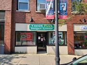 Just the perfect retail / office set up in charming, downtown Suffern. This space is ideal for any business looking to gain some real visibility. About 5 storefronts away from the intersection of Lafayette and Chestnut Street and a block and a half from the train station, this storefront is located in the heart of downtown. Present set-up includes a reception area, waiting room, one exam room, retail area, large back office (not photographed) and private bathroom. Street parking is available, and there is a large municipal lot across the street. Surrounded by established service oriented and professional businesses and a plethora of restaurants, this location offers a high quality for daily work-life. The lease is modified gross. Tenant is responsible for separately metered electric, water, garbage, internet charges and a proportionate share of the heat.