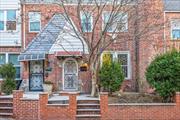 This lovely Tudor-style single-family attached brick home with classic beamed ceiling, is an excellent choice for those seeking space, style, and functionality. This property includes a formal dining room, perfect for hosting gatherings or enjoying family meals in a traditional setting. In addition to the large living area, the home offers a beautifully updated kitchen featuring modern appliances, ample cabinetry, and sleek countertops, ensuring a practical and stylish cooking experience. The updated bathroom showcases elegant fixtures and a clean, contemporary design.Newly updated windows fill the home with natural light, enhancing the bright and inviting atmosphere. A small backyard provides an ideal outdoor retreat, perfect for gardening, relaxing, or entertaining. The home also includes a one-car garage, offering convenient and secure parking which is a great amenity in the area. Located in East Elmhurst, the property is close to local amenities, parks, schools, and transportation, making it a desirable choice for families or individuals seeking a vibrant and comfortable neighborhood.