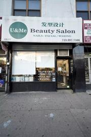 An exceptional opportunity awaits in the heart of Forest Hills with U & Me Beauty Salon, located at 100-13 Queens Blvd. This well-established salon is perfectly situated in a high-traffic area, attracting a steady flow of loyal clients.U & Me Beauty Salon provides a comprehensive range of beauty services, including professional nail care, facial treatments, hair services, and brow services. The salon is equipped with top-of-the-line equipment and carries an extensive product inventory, ensuring high-quality service delivery. An efficient POS system streamlines operations, allowing for a seamless customer experience.With a long-term lease option and a solid reputation for excellence, this salon presents a rare chance for beauty professionals or entrepreneurs to take over a profitable and well-managed business. The potential for continued growth in this desirable neighborhood is significant. Donâ€™t miss the opportunity to make U & Me Beauty Salon your new venture!