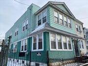 Ozone Park. Investment property. Detached frame/ stucco 2 Family on 28x100 property (Lot 1). 7 over 6 rooms. Updated roof (5 yrs old) Updated 1st floor kitchen. Full basment. Private driveway w/ 2 detached 2 car garages. Additional lot #3, (28x100) is included. Property tax for vacant lot is $1521/ Year. Total property is 56x100 (Separate addresses & tax bills). Buyer must check zoning w/ DOB & architect. House is close to shopping & transportation.