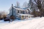 Step back in time while enjoying all the comforts of modern updates at this 1860s farmhouse in Stamford, NY. Once a prosperous cauliflower farm with not one, but two barns, on a serene 33+ acre parcel on a quiet, dead-end road, this property offers the kind of peace, privacy, and potential thatâ€™s practically a unicorn for a historic home. Across the road, 6 of the 33 acres ensure uninterrupted and protected seclusionâ€”a true rarity just 2 hours and 40 minutes to the George Washington Bridge. The farmhouse itself has charm for days, with just enough updating to keep things comfortable without ruining the character. Weâ€™re talking a new septic system, shiny Pella windows with authentic split panes, a new roof, and refinished floors alongside original doors and hardware, wide plank floorboards, beaded paneling, built-in bookcases, and vintage wallpaper throughout. Step into the front enclosed porchâ€”one of two on the propertyâ€”or as the current owner fondly calls it, the â€œsummer sleeping porch.â€ Kick off your boots and pass through the original doors with arched glass into a warm and inviting foyer. Inside, youâ€™ll be greeted by high ceilings, a cozy wood stove in the living area, and a dining room with built-in bookcases. The country kitchen exudes charm with its restaurant range, aged marble countertops, and a walk-in pantry ready to store all your culinary essentials. The full bathroom on the main floor is a delight, featuring a freestanding clawfoot tub and beautifully preserved vintage wallpaper. The back enclosed porch steals the show with sweeping mountain views so good, you might just spend your days there.Upstairs, sunlight pours through the large windows of the spacious bedrooms, creating bright and cheerful retreats. At the top of the stairs, an office nook offers a quiet corner to work from your farmhouse - if you must. The retro pink bathroom is a standout, complete with a separate shower and soaking tub, and can act as an ensuite with the largest bedroom or be accessed via the hallway. Outside, this place is a gardenerâ€™s paradise. Mature perennial cottage gardens are bursting with flowering shrubs, and frame the stone walkways that lead to the entry. In the lower yard, a raised-bed kitchen garden with established rhubarb and berries will supply fresh ingredients for you come supper time. Continue downhill to a rushing stream feeding a potential pond site.The propertyâ€™s rich history is reflected in its two-story barn, now equipped with electricity and transformed into an insulated artistâ€™s studio. A septic upgrade in 2012 would allow for easy water hook-up of this space. This versatile space is ready to inspire your creativity or serve as a future guesthouse. A second three-story barn awaits your vision, offering a blank canvas for renovation or repurposing. The main house includes an expansive walkout basement that is currently being used as a woodshop.Whether youâ€™re here for the history, the privacy, creative potential, access to nature, or just want to live your best farm-to-table life, this farmhouse has you covered. Add in its location in the scenic Catskills, just 5 minutes from Stamfordâ€™s burgeoning art and food scene, and perhaps the best thrift shop in the Catskills, and youâ€™ve got yourself the perfect mix of rustic charm and low-key luxury. Nearby cultural attractions include the renowned West Kortright Centre performance venue. Minekill Falls State Park provides extensive hiking trails, vistas, and multiple swimming pools. Nearby Roxburyâ€™s many shops and eateries, Hobartâ€™s bookshops, and miles of rail trail are all at your doorstep. In winter, you are situated within a 45 minute drive of 4 ski areas. All thatâ€™s left is to settle in, soak up the mountain views, and let the Catskills work their magic.