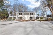 Welcome to 34 Juneau Blvd, a stately colonial home on a lush 1-acre lot in the heart of The Gates of Woodbury. This elegant 5-bedroom, 4.5-bathroom residence offers a spacious eat-in kitchen with high-end appliances, vaulted ceilings in the family room, and a first floor bedroom perfect for a home office or guest suite. The second level features 4 bedrooms including the luxurious primary bedroom retreat complete with a spa-like en-suite bathroom and walk-in closet. The finished basement provides endless possibilities for recreation or additional living space. The property features a huge circular driveway, a trex deck with a built in outdoor kitchen, a half court basketball court, and large flat grass field. Syosset SD, Walt Whitman Elementary.