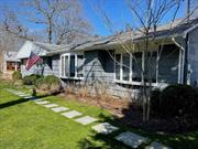 Beautifully and recently renovated ranch home near Circle beach in Noyac with vaulted ceilings, open kitchen, TV room, 2 renovated bathrooms, central air, just about everything you need before you head to the beach! Close to Sag Harbor, Long Beach, restaurants and marinas.