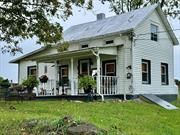 ADORABLE & private FARM HOUSE COTTAGE on a 200+ Acre Farm in Warwick, NY! Whole house, storage shed, partial basement, delightful front porch with VIEWS! ... All updated!! Two bedrooms, kitchen, living/dining room on one level.  Second floor can be used for a third bedroom, office storage or studio space! 966 sq ft total .. One month rent, one month security and one month realtor fee required.