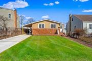 Welcome to your new haven in this delightful, cozy 4-bedroom, 2-full-bath single-story updated ranch located in Lindenhurst. This home is thoughtfully designed for a convenient, open-concept lifestyle. Featuring a modern kitchen, one renovated bathroom, brand-new appliances, a new roof, fresh siding, revitalized hardwood flooring, updated electrical and plumbing systems, a new driveway, and contemporary fixtures, this ranch-style residence boasts a spacious layout with a seamless flow between the living, dining, and kitchen areas. The lower level includes a washer and dryer and space can be used as a recreation area or office Conveniently situated near shopping, the railroad, schools, and parkways, this home also does not require flood insurance. VIRTAULLY STAGED.