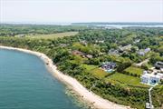 Immaculate shingle-style home perched above the Long Island Sound. Enjoy endless water views and breathtaking sunsets from the heated pool and private beach. Open floor plan with EIK and fireplace, bedrooms across three floors, including first and second-floor primary suites with private waterside balconies. The large finished basement features a media/game room. The private office is ideal for remote work and has a third private waterside balcony-prime indoor/outdoor summer living just a mile from Greenport Village&rsquo;s shops and restaurants. Personal property manager to address any tenant needs. Hamptons luxury with North Fork vibes. Two-week minimum. Local boat slip included with monthly rental, inquire for details.