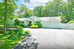 Welcome to this elegant Sprawling Expanded Ranch situated on Country Club flat one Acre. This home boasts Impressive Entry FoyerLeading to Living Room, Family Room and Formal Dining Room. Large Eat- In Kitchen with White cabinetry,  Center Island ,  Granite Counter top, Stainless Steel Appliances. Enjoy the comfort of 4 Spacious Bedrooms , Including a primary En-suite, with walk in closet, and large Primary Bath.  Additional 1.5 BathsHardwood Floors throughout.  Open Concept Layout is perfect for entertaining .Step outside to this beautiful Serene backyard with Large Redwood Deck , In ground Pool and plenty of grassy space for playing.Full finish Basement offer a large play area and ample storage space.Circular Driveway. HHH School Dist. This home is more than just a residence it is a lifestyle.