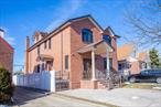 This elegant, detached brick custom Colonial-style home offers 2, 300 square feet of refined living space in Fresh Meadows. Built in 2018, the home features an open, high-ceiling living room that invites natural light. The ceramic tile roof adds to its charm and durability. With 7 spacious bedrooms and 6 full baths, this home is perfect for those who enjoy extra space. Three of the bedrooms include en-suite bathrooms for added comfort. Additional storage is available in the attic, and the finished basement, with a separate entrance, offers even more room to grow or entertain. The large backyard is ideal for outdoor activities, gardening, or hosting gatherings. The relaxing back porch provides a perfect spot to unwind. The home also features central heating and cooling systems for year-round comfort. Conveniently located with easy access to schools, parks, shopping, and transportation.