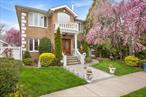 Marvelous Oversized Through Lot All Brick Contemporary Renovated Home In Prime Bay Terrace Area. Lot 50 *125, Building Size 40 * 50 , Det 2-Car Garage. Featuring a Grand Entrance Bring In A Lot Nature Lights. Living Room W/Fireplace. Dining Room, Elk, Fam Rm W/ Fireplace. Master Bedroom Suite W/ Balcony & Full Bath. Full Finished Basement W/ Fireplace and Wet Bar, Separate Entrance, Central Air Conditioning, Central VAC, Sprinkler System & Surveillance Camera/System. Solar Tax Benefit is $2, 678.74 Each Year From 2024/25 For 4 Years. Close to All. Appearance: Excellent.