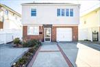 This fully detached 2-family home, situated on a 40x90 lot with 2, 298 square feet, offers an incredible opportunity in a prime location close to everything that Howard Beach has to offer. The first floor features a well-maintained one-bedroom apartment with a cozy living room, an eat-in kitchen, and a rear door leading to a spacious yard, perfect for outdoor gatherings. The second floor is fully renovated, boasting a modern kitchen with granite countertops, stainless steel appliances, and a pantry, along with a spacious living and dining area that overlooks the bay, 1 bedroom, and a modern bathroom with a stand-up shower. The third level includes two additional bedrooms. Additionally, the property offers private parking right in front of the house in driveway. Key upgrades include a hot water heater less than a year old and a boiler under 12 years old. Close to A train, Q21, Q41 bus routes. This home will be delivered vacant and sold as-is, making it a fantastic opportunity!