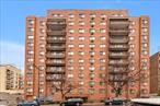 Location! Location! Corner unit in concrete highrise building! So close to the center of downtown Flushing yet facing the inner side for peacefulness. Relax in the large balcony filled with morning sun and cool summer.Washer/Dryer/Dishwasher in unit. Kitchen rangehood exhaust system in place. Formal living room and dining room. Plenty of closets. This unit has it all. Low common charge $488/mo. includes water, heat and cooking gas. Low property tax $5, 500 annually before STAR. Friendly live in super. Come and see for yourself.