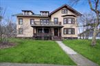 This Circa 1900 Grand Lady, Original Schwartz Brothers Mansion is the epitome of historical and architectural detail. Majestically set on a stately corner lot in the heart of the prime south side Historic District, featuring historical street markers and boasting notable mentions on the Walkway Over The Hudson as well as the Poughkeepsie Library. This fabulous investor opportunity or Impressive full-time residence welcomes you with grandeur through multiple entries laced with verandas and porches leading to a magnificent entry foyer that showcases a grand staircase and spectacular formal entertaining spaces designed to entertain. Gorgeous original hardwoods, built-ins, and woodwork throughout. Century old chandeliers, clawfoot tubs, original pocket doors, classic Butler Pantries, and spacious servant quarters (complete with private full baths) evoke the nostalgia and sophistication of yesteryear. Two expansive living spaces with separate entries and meters are ideal for investor, owner occupied, expanded family and more. Wonderful neighborhood with Poughkeepsie Tennis Club right across street. Curb cut approval for onsite parking, shared housing potential, 1031 exchange, basement wine cellar awaits restoration... so much to love. Ideally located five minutes to Metro-North, Vassar Hospital, Walkway on the Hudson, schools, shopping, fine dining and entertainment, and all area attractions. Come for a visit and fall in love with this grand treasure nestled among the Historic sites, Hudson River Rails and trails, Wineries,  Farm Markets, and all that country life in the beautiful Hudson Valley has to offer.