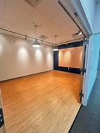 Approx 2500 Sq Ft of office & showroom space consisting of 9/10 offices (one office is a walk-thru), kitchen, bathroom. reception area and 5 dedicated parking spaces ready for immiate occupancy. Three year lease avaialble, 1 year minimum. Alarm System and two zone heating and cooling (shared).