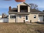 Huge Beautiful Home with 60 Foot Waterfront, ROOM FOR MOM , Large Expanded Cape 4/5 Bedrooms, 3 FULL Bathrooms, Kitchen dining area, Family room, 2 Huge MASTER Primary suites with2 Balconys overlooking canal.All renovated beautiful hardwood floors, freshley painted.Fire/CO2 dectors.2 sheds.Fenced yard2.5 garageFlood insurance quote rate $2, 150.01Present all offers - just reduced!
