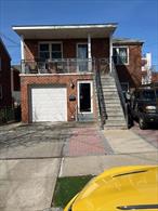 Detached brick two family house with fully finished basement. Top floor has 3 bedroom apt , living room , kitchen and full bathroom , hardwood floors totally renovated , front porch.First floor walk in offer 2 bedroom , living room, kitchen and bathroom all updated .Access to the back yard, one car garage attached .Basement its fully finished .House has been updated new plumbing, new electric wiring , new boiler and hot water tank, brick pointing.Front of the house paved , shed in the back yard creating storage space.Nice yard for family gathering.House its located walking distance to the school, train station, parks and hospitals.Great house to live in and getting rent come or investment
