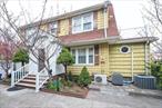Beautifully maintained and fully renovated in 2014, this charming home is located on a quiet family friendly street just 10 minutes from downtown Flushing by public transportation. The property features an eat-in dining area with brand new appliances. The extended living room and full dining room have an open and bright concept. The house has hardwood floor throughout. A convenient sliding door from the dining area leads directly to a large backyard deck, perfect for outdoor dining, relaxing and entertaining. Upstairs you find three bedrooms including a spacious master bedroom with a private balcony. An attic with stairs access provides additional storage space. The has a boiler, hot water heater, washing and drying machines. There is also a large finished room with a full bathroom and a separate entrance in the basement. There is a two car detached garage with a four car parking drive way. There are easy accesses to the Q13 and Q16 bus stops. The house is located in an excellent school district. Do not miss this rare opportunity to own this ready-to-move into house located in a prime location.