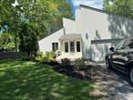 This stunning 4BR/3BA contemporary is bright and airy with dramatic 25-ft cathedral ceilings, skylights, gorgeous natural light, stone fireplace, and huge loft-like great room leading out to spacious deck and yard beyond, with heated pool and large bluestone patio among mature trees. Large kitchen with center island/breakfast bar and sliders to deck for seamless indoor/outdoor living/entertaining! Nestled on a wooded half-acre, south of the highway, short walk to bay beach and short drive to ocean beaches. Enjoy one-level living and a great layout. Private primary wing has en-suite bath, large walk-in closet, and 2 bright exposures. On the opposite side are 2 more BRs and 2nd BA, a perfect set-up for guests, and additional space in the finished basement. Beautiful, rich hardwood floors throughout. 2-car attached garage. Meticulously maintained with new roof, new central air/heat, and recently repainted exterior. This home is perfect for the discerning Hamptons renter who wants to relax with friends and family. Available August 1st, thru Labor day, Or July 1st thru July 31st. Additional information: Appearance:Excellent